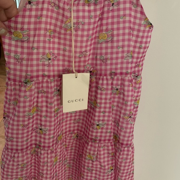 Gucci butterfly little girls summer dress New with Tags size 4 comes with hanger - Picture 6 of 12